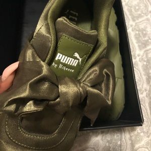 Rihanna fenty now sneakers in green